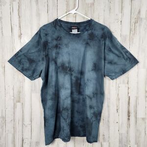 Harley Davidson Tie Dye Tee Shirt Blue Size Large